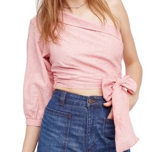 NEW Free people One Shoulder Shirt size 12
